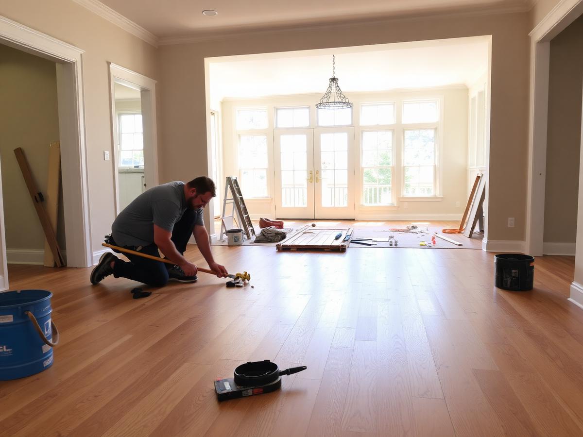 Hardwood Floor Install
